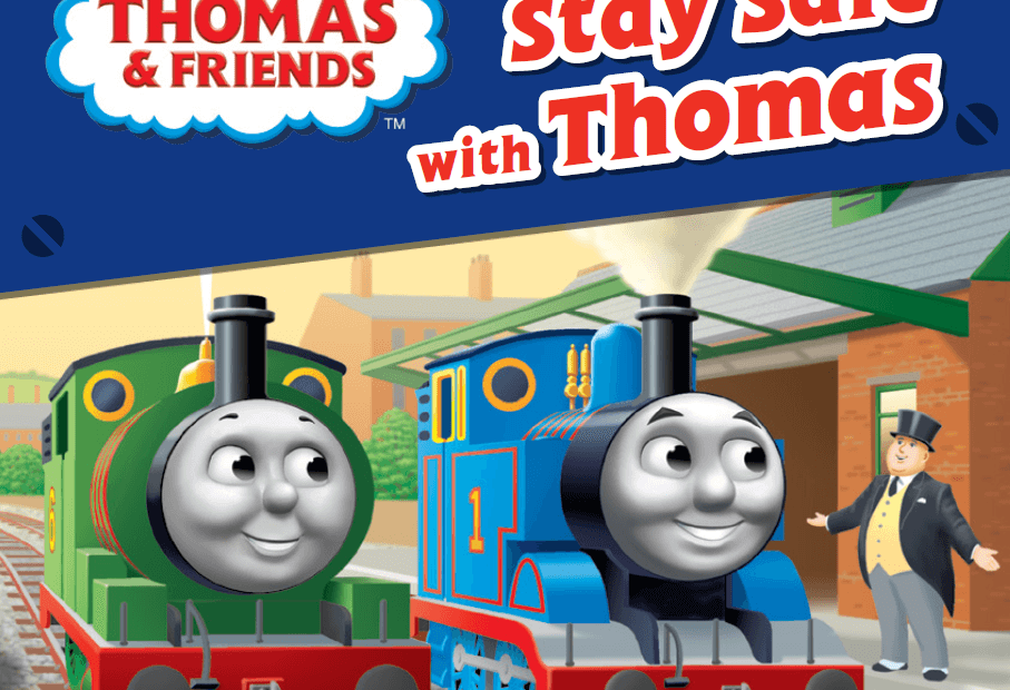 Two iconic Thomas & Friends locomotives on a scenic railway journey.